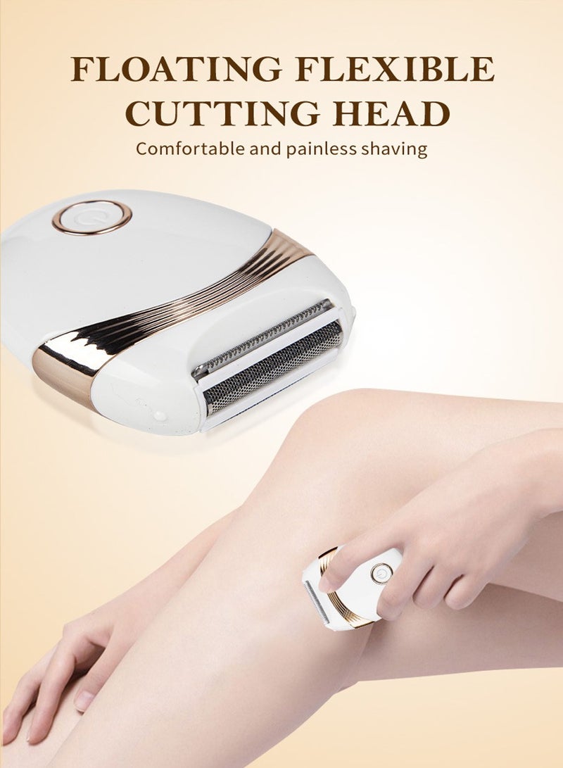 ماكينة إزالة الشعر الكهربائية، ماكينة حلاقة كهربائية محمولة مقاومة للماء وغير مؤلمة، ماكينة إزالة الشعر اللاسلكية القابلة لإعادة الشحن عبر USB للسيدات، ماكينة تشذيب البكيني للذراعين والساقين والإبطين - Image 5