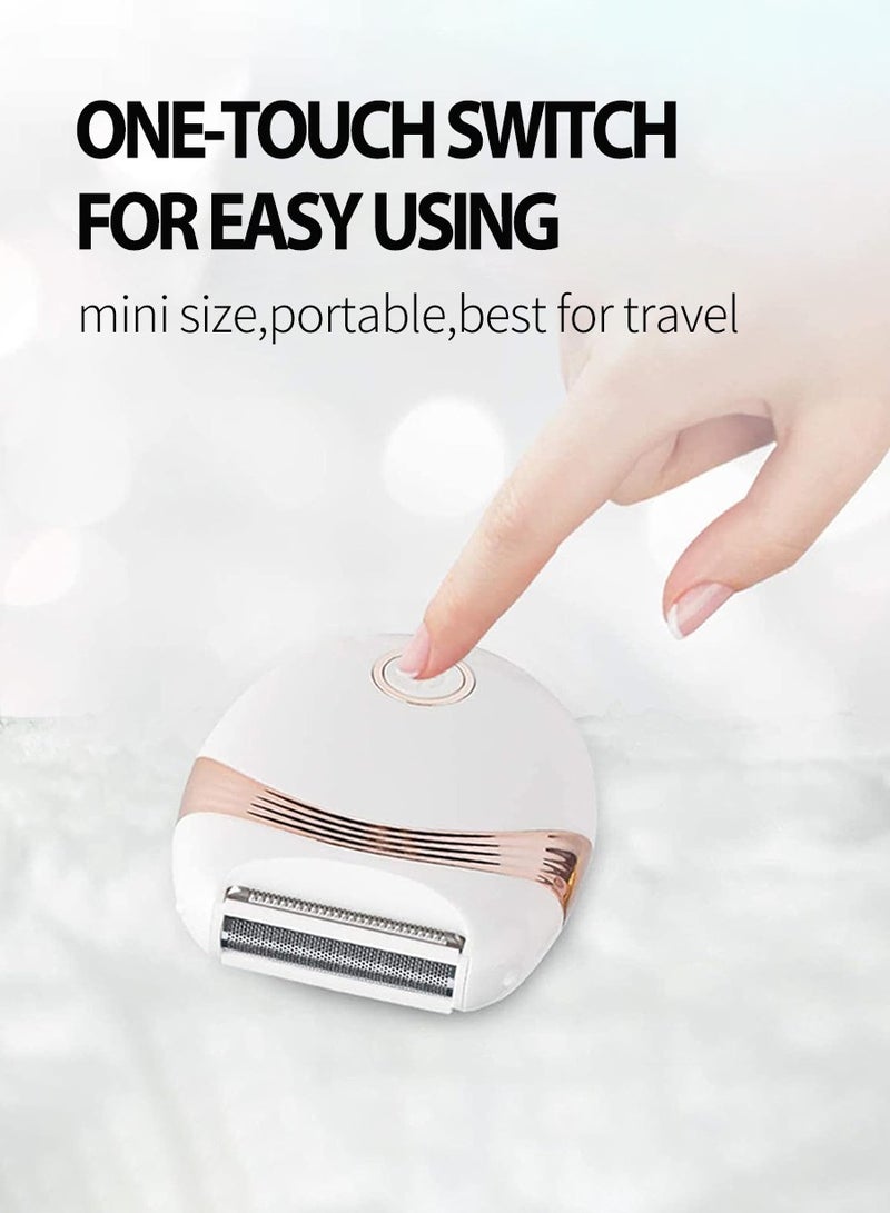 ماكينة إزالة الشعر الكهربائية، ماكينة حلاقة كهربائية محمولة مقاومة للماء وغير مؤلمة، ماكينة إزالة الشعر اللاسلكية القابلة لإعادة الشحن عبر USB للسيدات، ماكينة تشذيب البكيني للذراعين والساقين والإبطين - Image 4