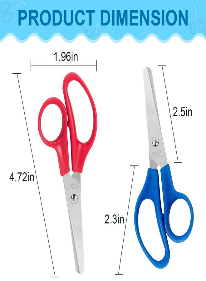 TooyBing 150 Pack Kids Scissors, 5 Inch Blunt Tip Scissors Bulk for School for Child Student Teacher, Kids Safety for Preschool Classroom Office Home, School Supplies Craft Cutting Paper - Image 3