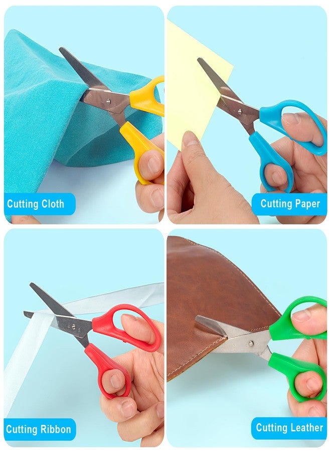 TooyBing 150 Pack Kids Scissors, 5 Inch Blunt Tip Scissors Bulk for School for Child Student Teacher, Kids Safety for Preschool Classroom Office Home, School Supplies Craft Cutting Paper - Image 5