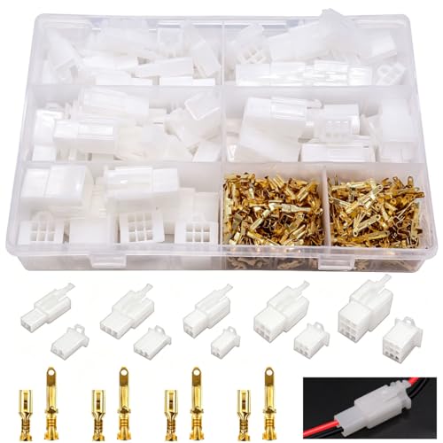 Seamaka 432pcs Automotive Electrical Wire Connectors Kit 28mm 2 3 4 6 9 Pin Automotive Electrical Wire Male Female Socket Plug and Pin Header Crimp Wire Terminals Connector Assortment Kit - Image 1