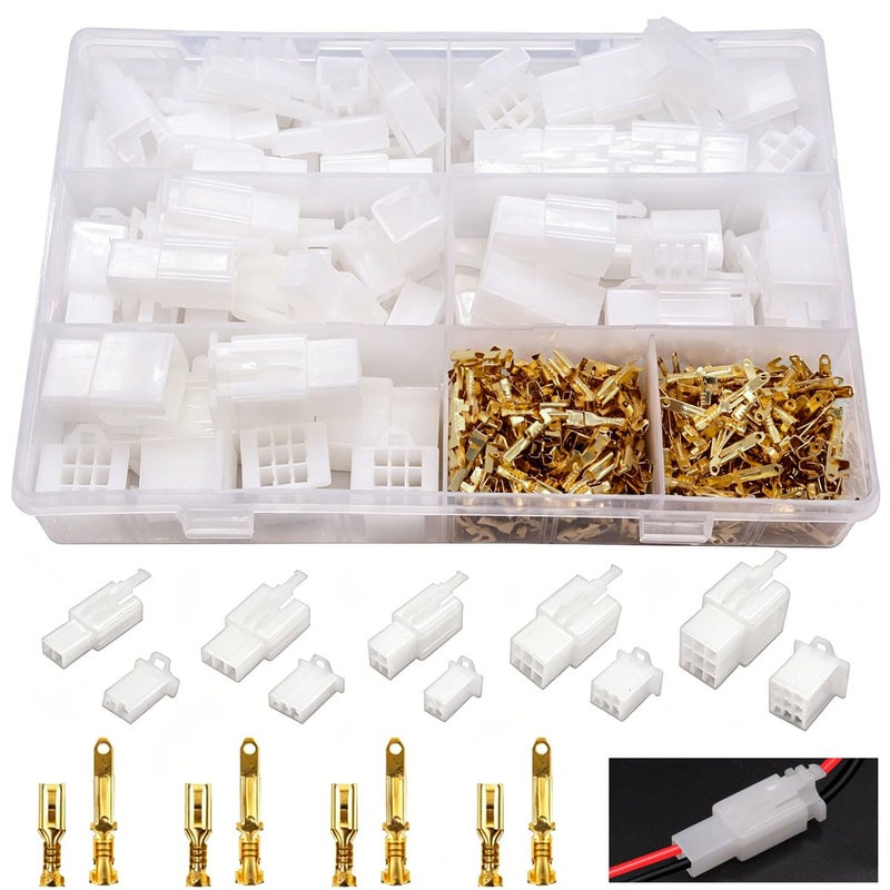 Seamaka 432pcs Automotive Electrical Wire Connectors Kit 28mm 2 3 4 6 9 Pin Automotive Electrical Wire Male Female Socket Plug and Pin Header Crimp Wire Terminals Connector Assortment Kit - Image 3