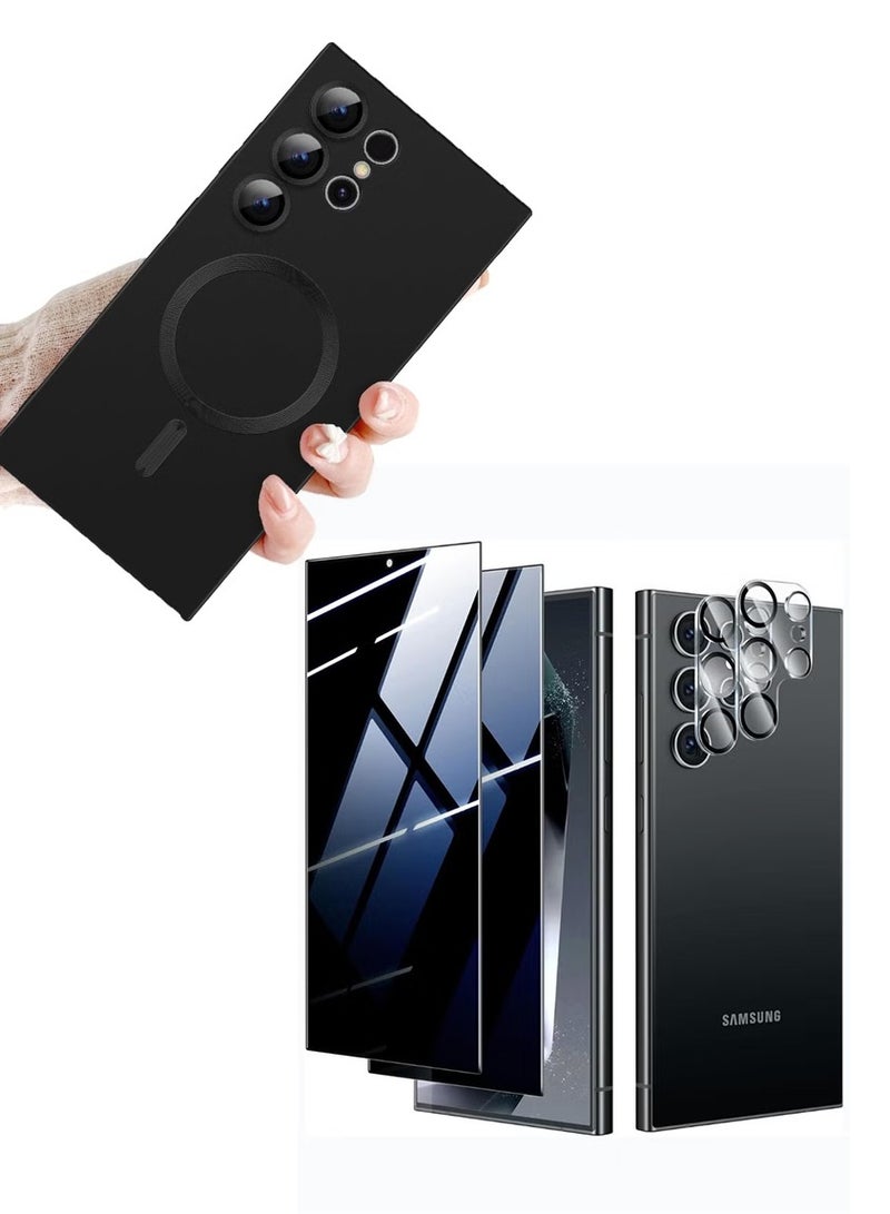 Samsung Galaxy S24 Ultra Case Cover & Samsung Galaxy S24 Ultra Screen Protector with Camera Lens Protector (2+2 Packs) - Image 1