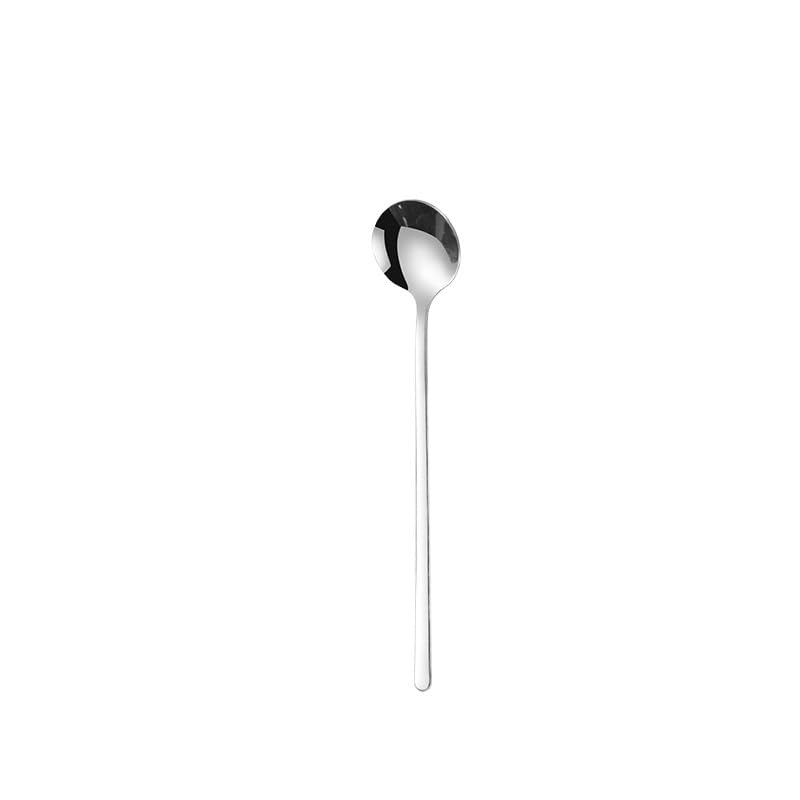 304 Stainless Steel 12 Piece Silver Dessert Spoon Set Coffee Stirring Spoons Tableware - Image 2
