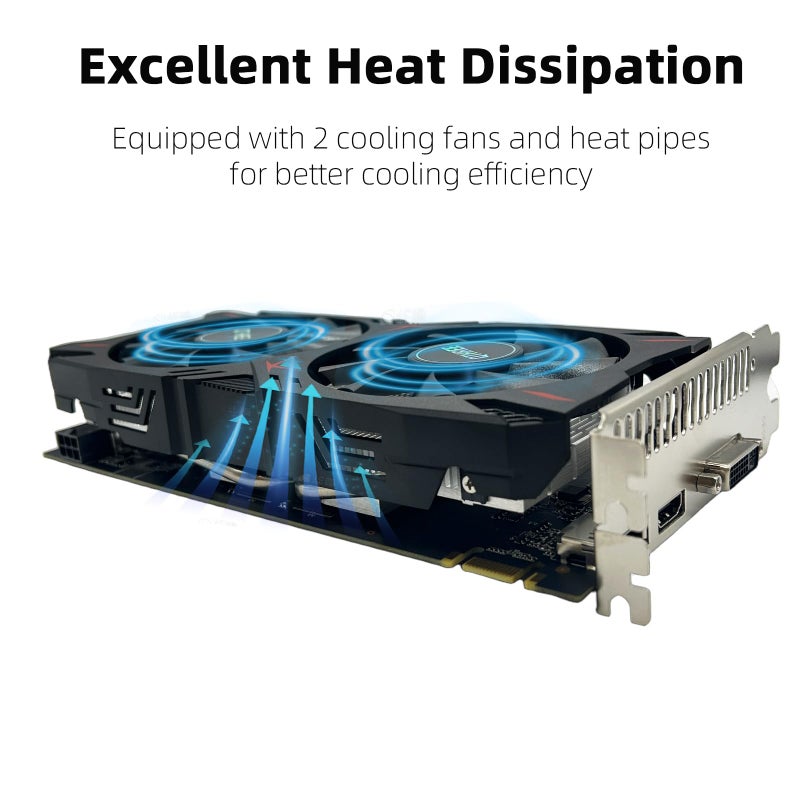 QTHREE Geforce GTX 960 4GB Graphics Card, GDDR5 128-bit, DP, HDMI, DVI, Video Card for PC, Computer GPU, PCI Express x16 - Image 3
