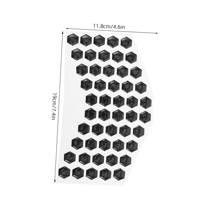 Transparent Hexagonal Motorcycle Protective Decals Anti Scratch Stickers Impact Resistant - Image 3