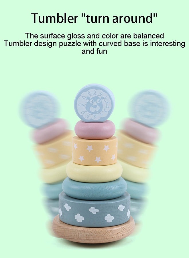 BAYBEE Baybee Montessori Rainbow Tower Janga Stacking & Sorting Ring Toys Pre School Learning and Educational Toy for Toddler Kids Boys & girls 2/3/4/5 Years and Up  - Image 2