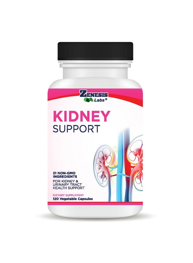 زينيسيس لابس Zenesis Labs Kidney Cleanse Detox Flush & Repair Urinary Tract Support, Natural Cranberry Extract مزيج المكملات العشبية (120 كبسولة/زجاجة) إمداد لمدة 60 يومًا - Image 1