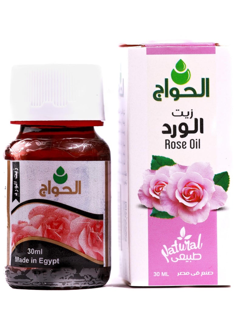 الحواج زيت الورد الطبيعي المعصور علي البارد 30مل - Image 1