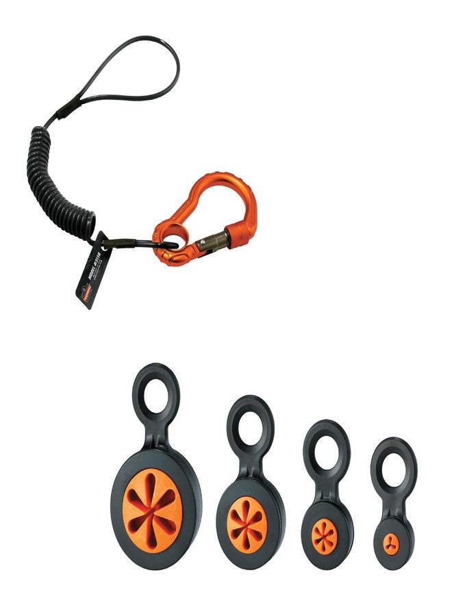 Ergodyne Hand Tool Tethering Kit for Screwdrivers & Hex Key Wrenches, Includes 4 Tool Attachment Slips & 1 Tool Lanyard, Weight Capacity 1 lb, Ergodyne Squids 3194 - Image 1