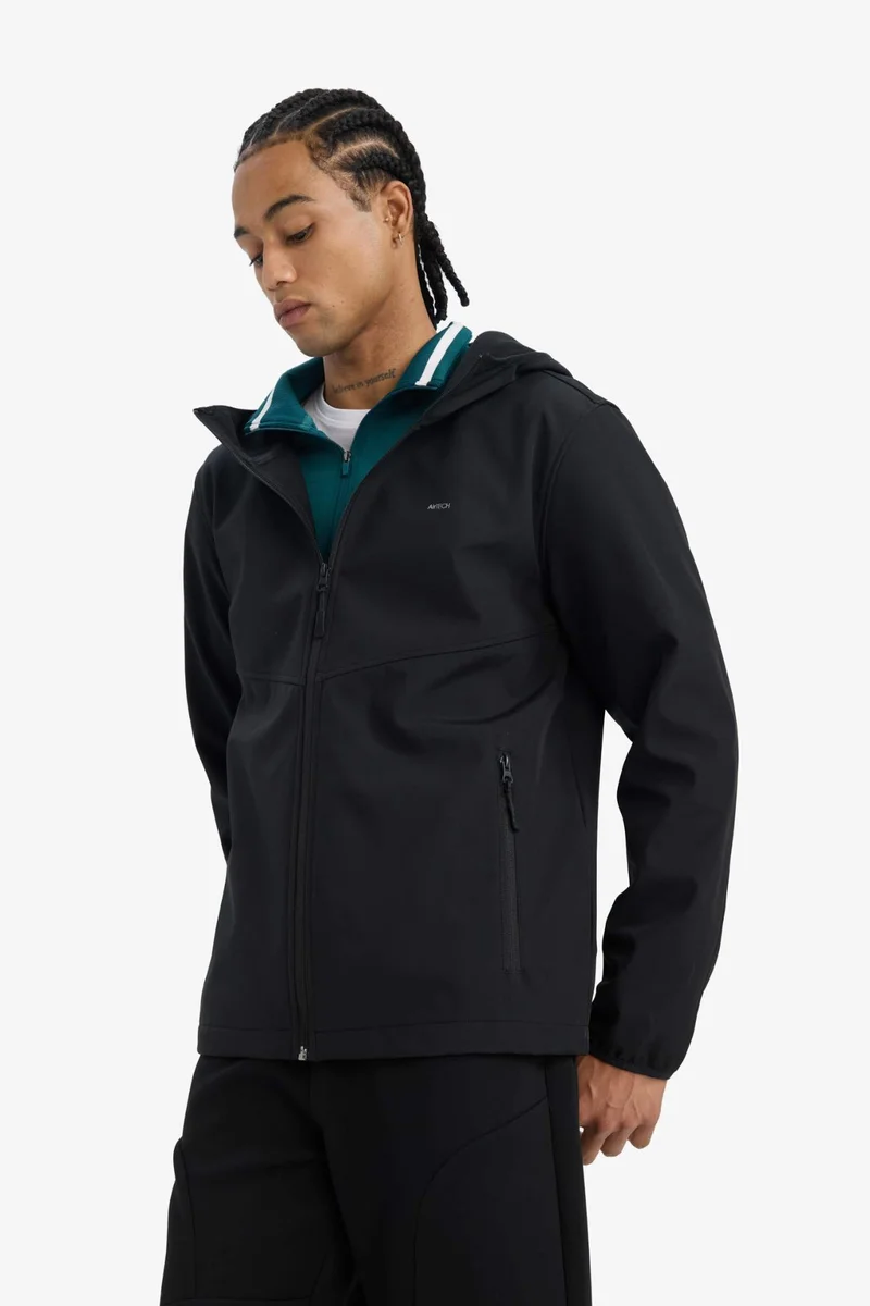 DeFactoFit Waterproof Regular Fit Softshell Rain Jacket