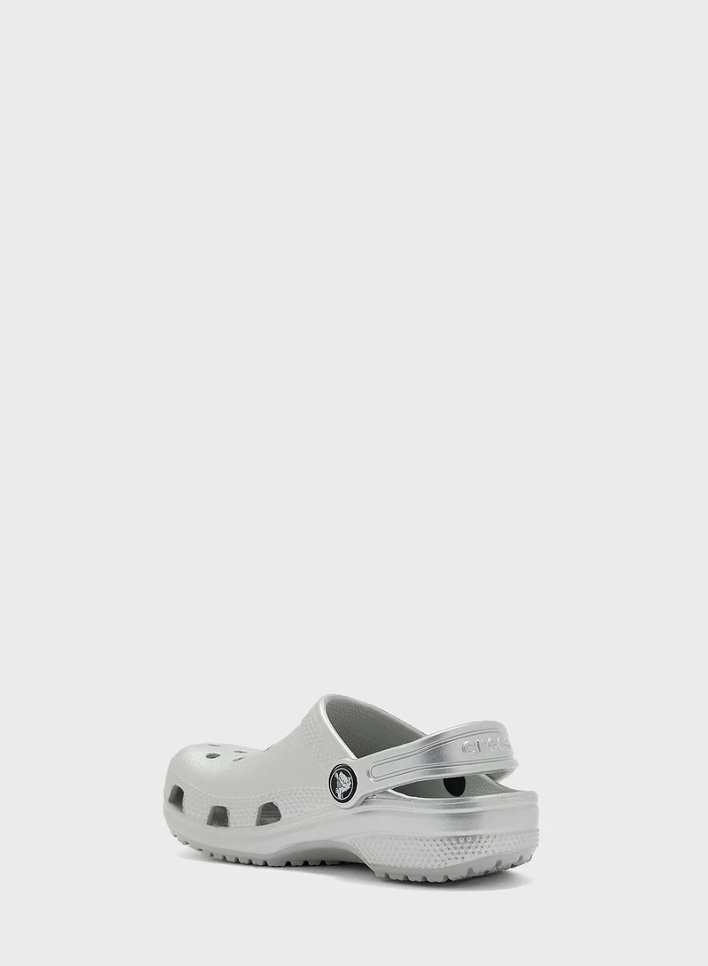 crocs Kids Classic Metallic Clog Sandals