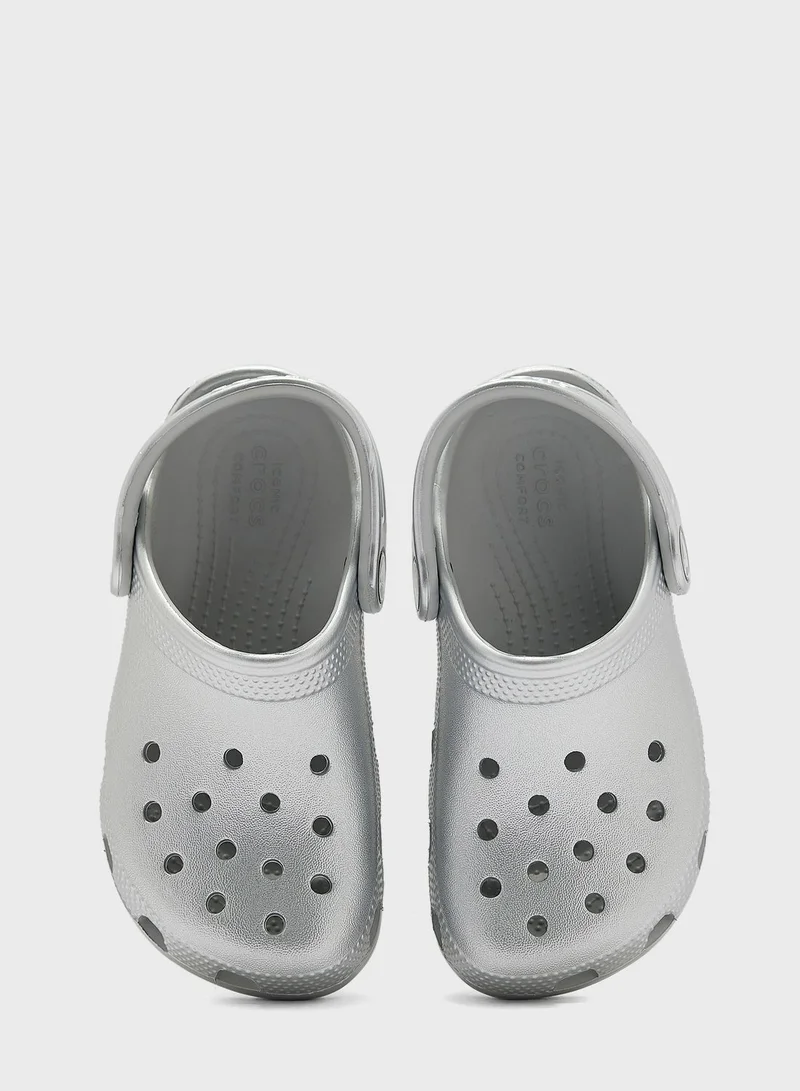 crocs Kids Classic Metallic Clog Sandals