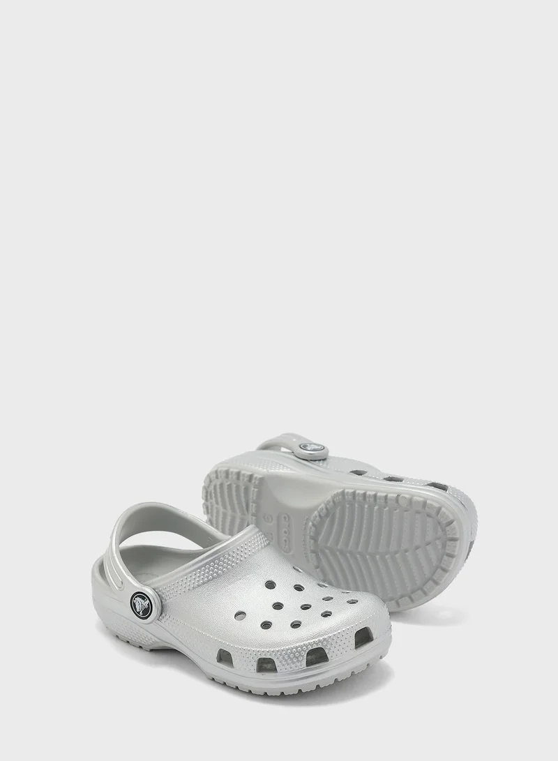crocs Kids Classic Metallic Clog Sandals