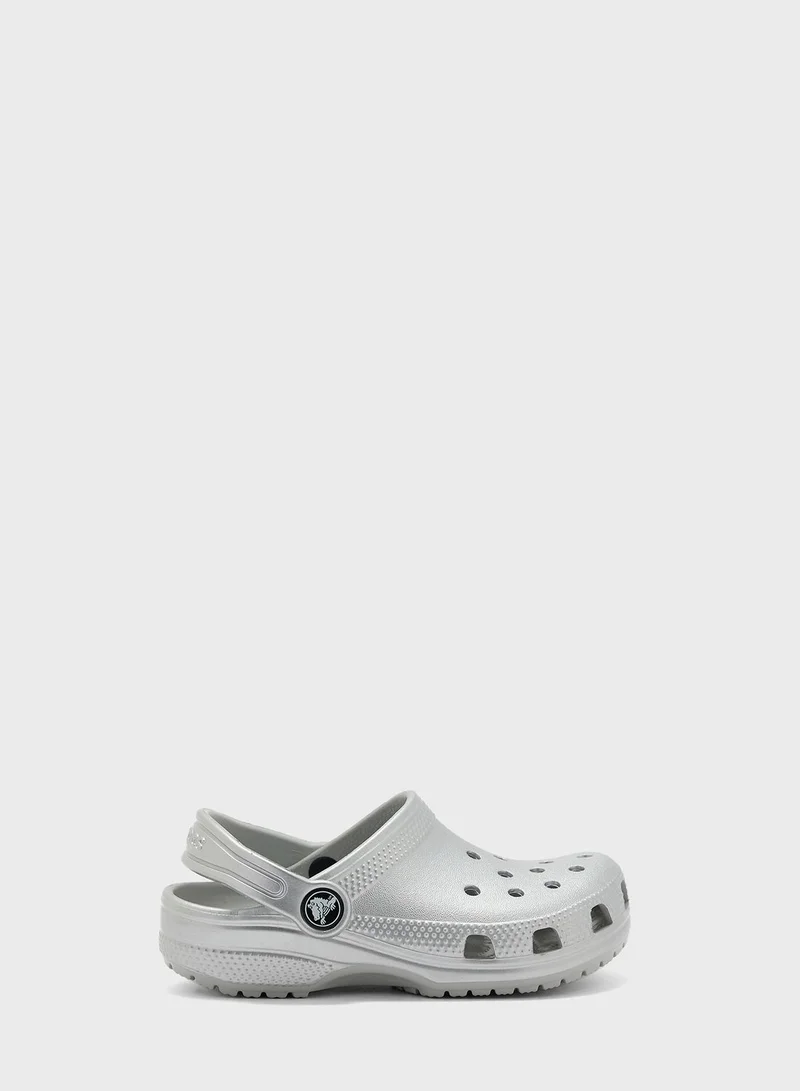 crocs Kids Classic Metallic Clog Sandals