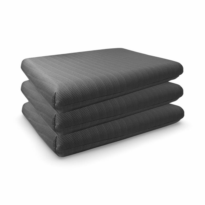 Cushio™ Memory Foam Pillow - Orthopedic Bed Pillow - Size 24"x16"3" inches (Pack of 3) - Pain Relief & Plush Comfort - Experience The Best - Free Pllow Cover (Grey) - Image 1