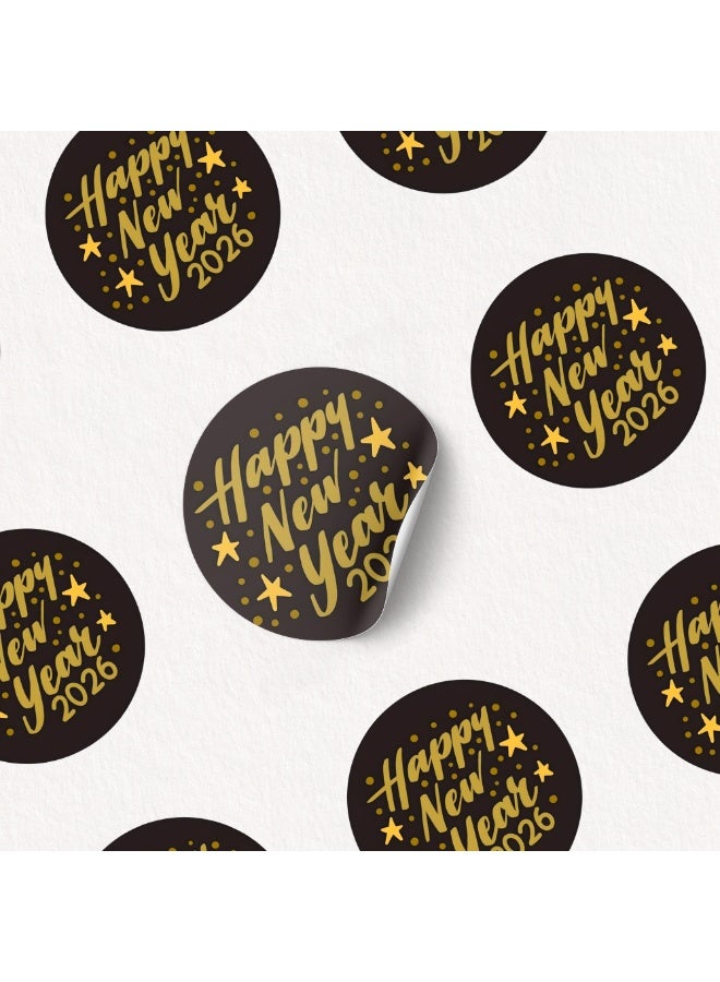 برينت شوب فور مي ملصقات سنة جديدة سعيدة لتغليف الهدايا المذهلة - ملصقات فينيل سنة جديدة سعيدة - ملصقات تزيين حفلات رأس السنة الجديدة - Image 5
