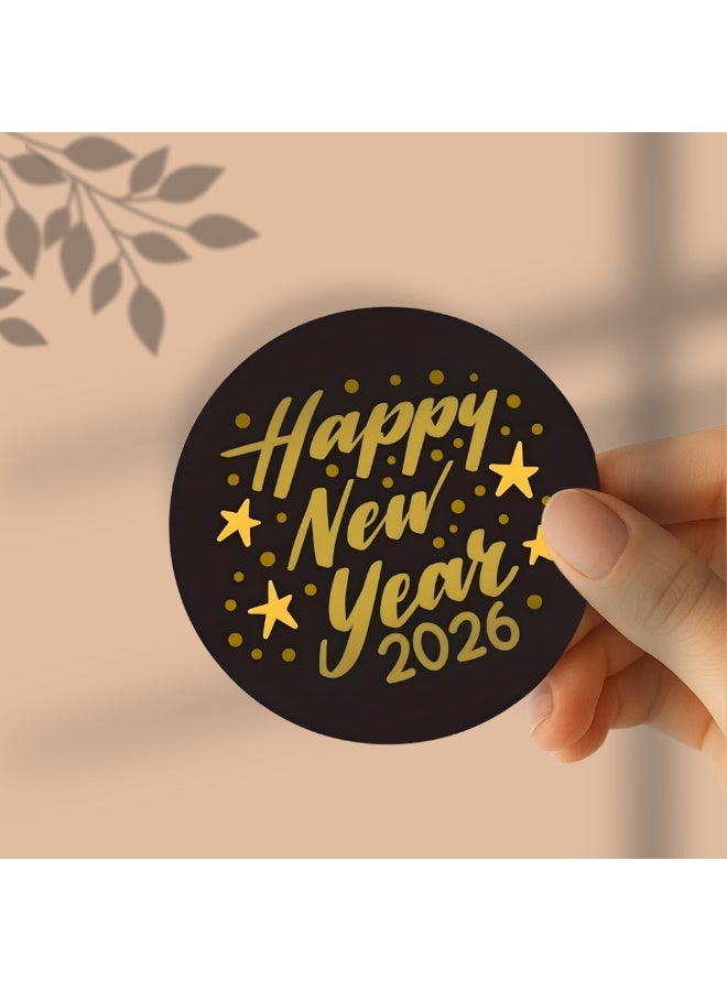 برينت شوب فور مي ملصقات سنة جديدة سعيدة لتغليف الهدايا المذهلة - ملصقات فينيل سنة جديدة سعيدة - ملصقات تزيين حفلات رأس السنة الجديدة - Image 4