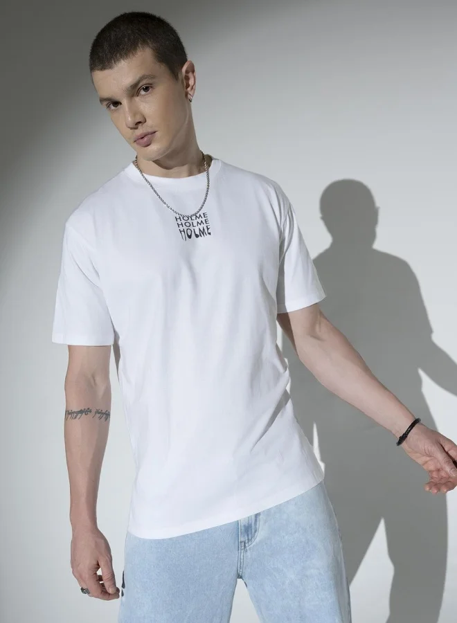Hubberholme Men White T-Shirts - Simple and Essential Casual Wear