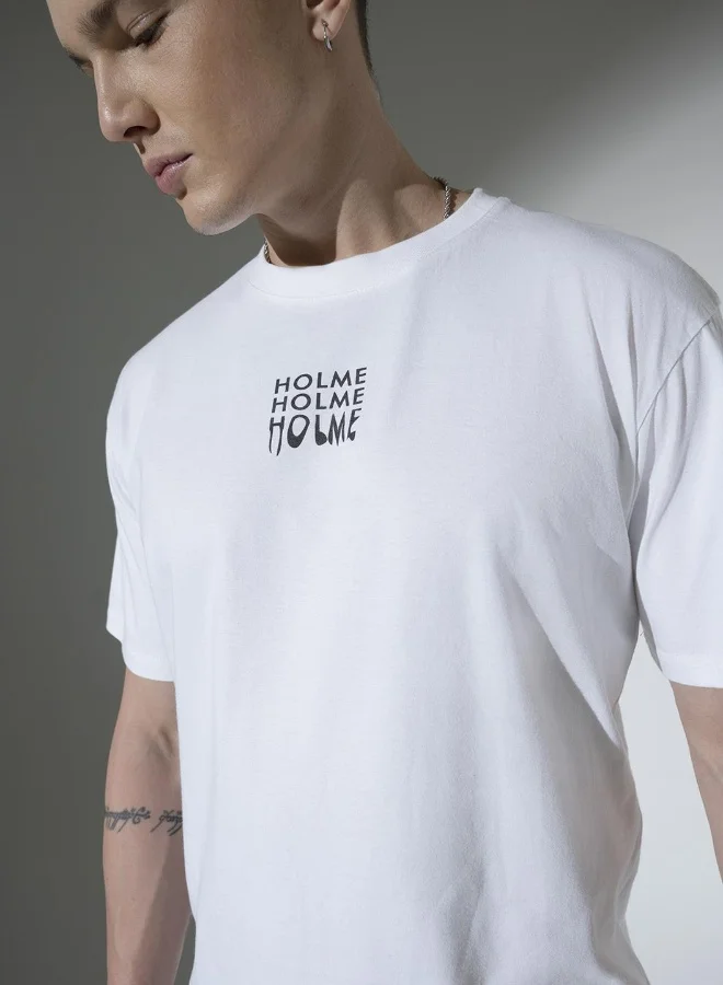 Hubberholme Men White T-Shirts - Simple and Essential Casual Wear