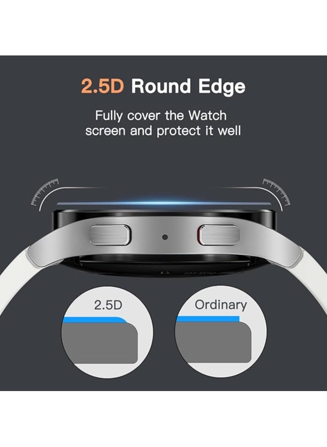 Screen Protector for Samsung Galaxy Watch 6 Classic 43mm, Tempered Glass Anti-Scratch, HD Clear, - Image 5