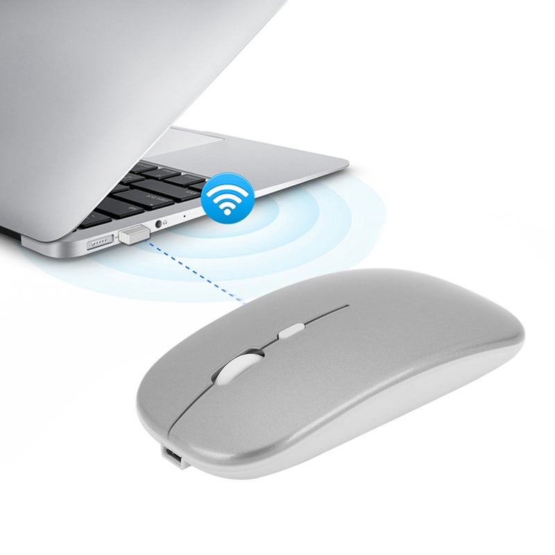 Bluetooth 2.4G Dual Mode Wireless Mouse for Windows 98 / Me / 2000 / Vista / Win 7 / Win8 - Image 1