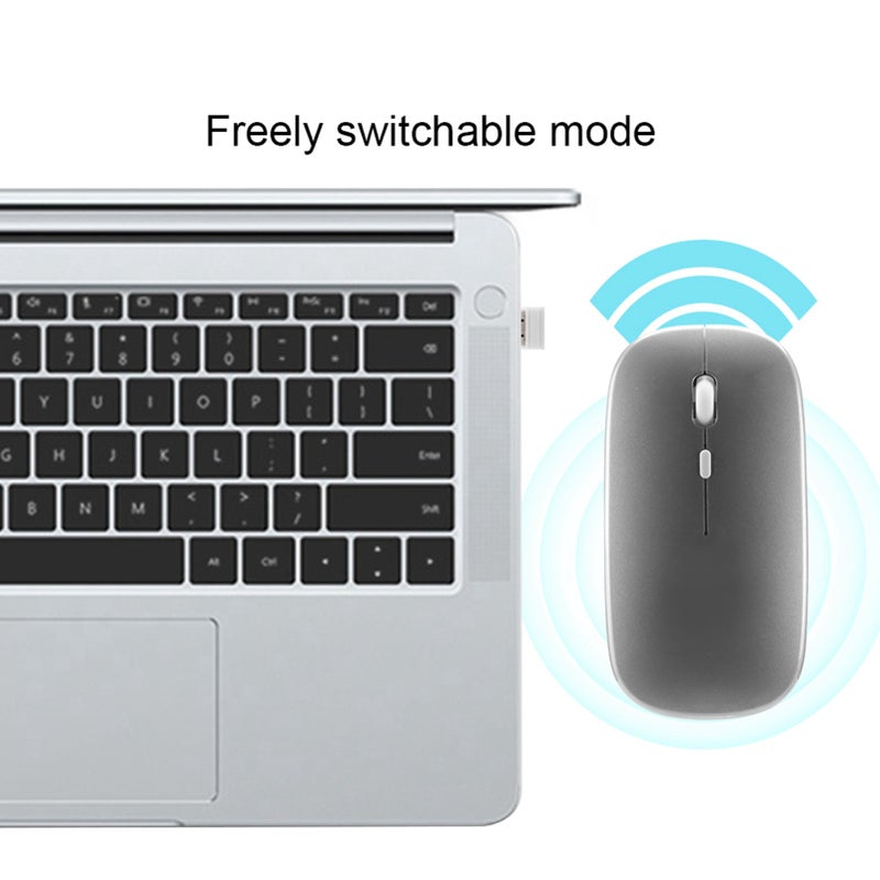 Bluetooth 2.4G Dual Mode Wireless Mouse for Windows 98 / Me / 2000 / Vista / Win 7 / Win8 - Image 2