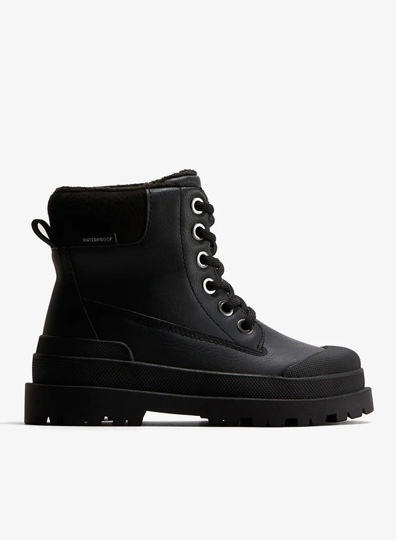 H&M Waterproof lace-up boots