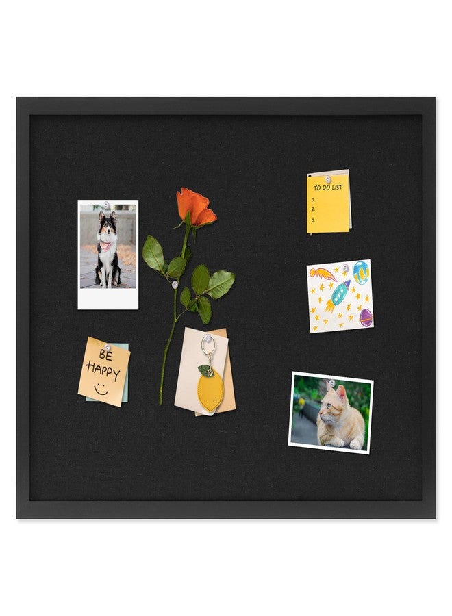 DAHAPYBOO Cork Board with Linen Black,Bulletin Board 23"x17", Corkboards for Office Home School Message Board or Vision Board Decoration. - Image 1