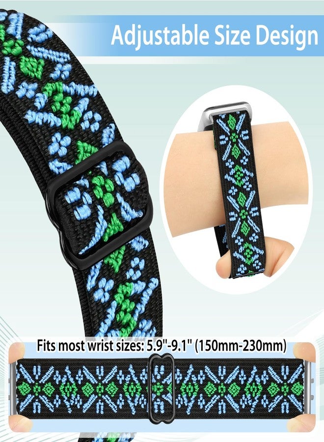 TumpCez Elastic Nylon Bands Only Compatible with Samsung Galaxy Fit 3 Bands for Men Women,Solo Loop Soft Adjustable Stretchy Sport Replacement Strap Wristband for Samsung Galaxy Fit 3 - Image 3