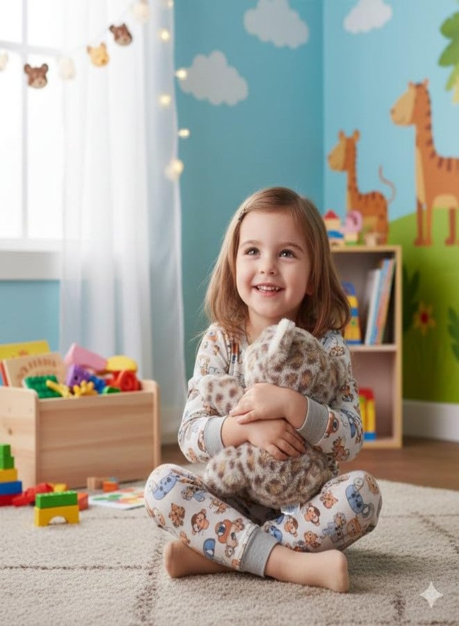 STRIDERS دمية نمر قطيفة ناعمة من ستريدرز للأطفال | حيوان محشو لطيف للأطفال | نمر غابة ناعم ومريح للعناق للبنات والأولاد | قطيفة ناعمة وآمنة لوقت اللعب - Image 5