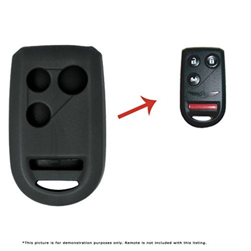 Keyless2Go Replacement for New Silicone Cover Protective Case for Honda Goldwing Remote Key Fob - Black - Image 4