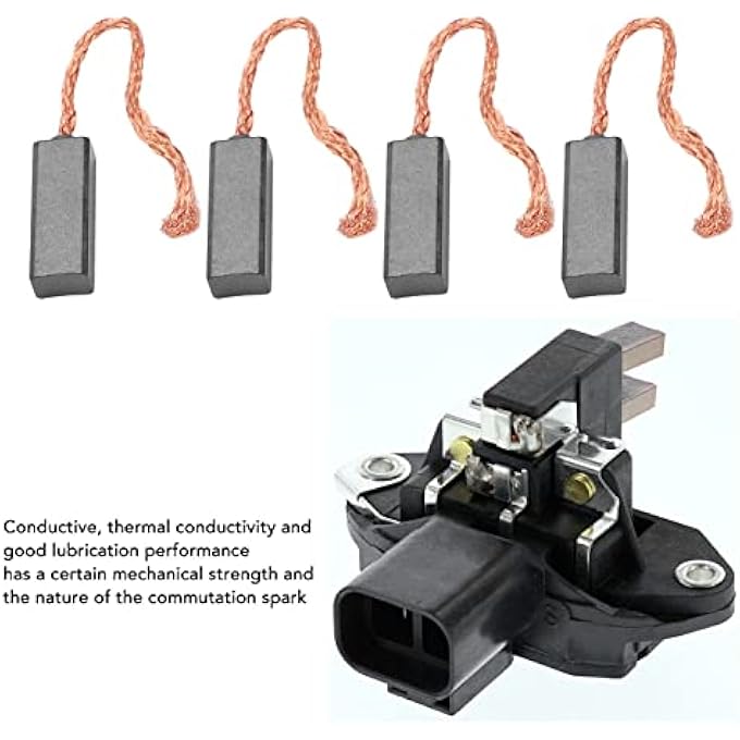 plplaaoo 4-Piece Generator Regulator Brush Set Px602 Px60 092950 300722 92950 Generator Electric Motor Brush Replacement Generator Regulator Repair Kit For Bosch Alternator Brush - Image 3