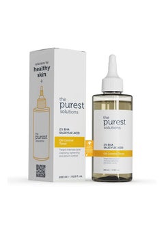the purest solutions The Purest Solutions Oil Control Toner (2% BHA Salicylic Acid) - Oily, Pore Balancing Toner for Acne & Scarred Skin - Blackhead Targeted Formula - Vegan | Cruelty Free | Eco Friendly (6.76 fl. oz)  - Image 1