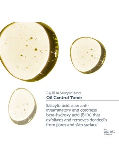 the purest solutions The Purest Solutions Oil Control Toner (2% BHA Salicylic Acid) - Oily, Pore Balancing Toner for Acne & Scarred Skin - Blackhead Targeted Formula - Vegan | Cruelty Free | Eco Friendly (6.76 fl. oz)  - Image 5