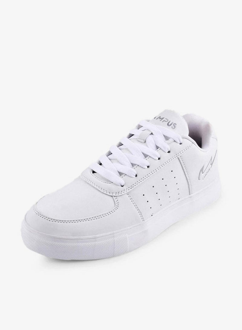 CAMPUS Women’s White Timeless Basic Sneakers – Sleek Everyday Design Shoes with Durable Outsole - Image 2