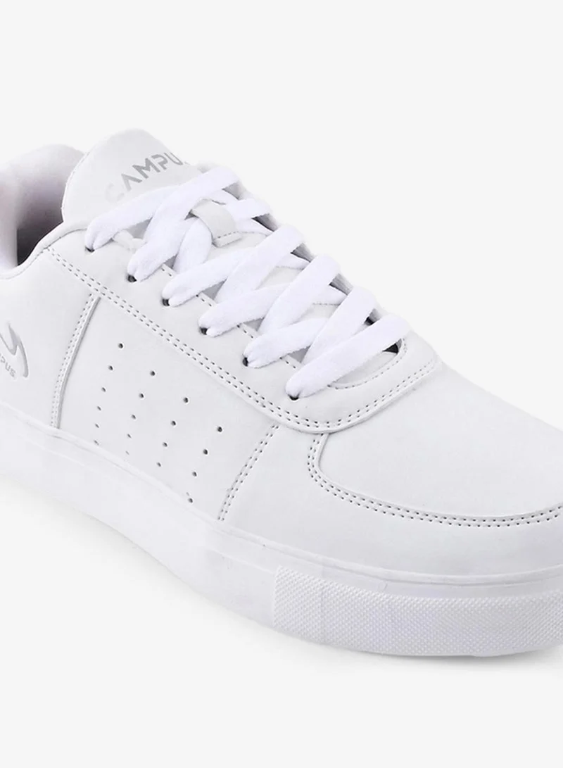 CAMPUS Triple Wht Women’s White Timeless Basic Sneakers – Sleek Everyday Design Shoes with Durable Outsole for Women | Best Price UAE