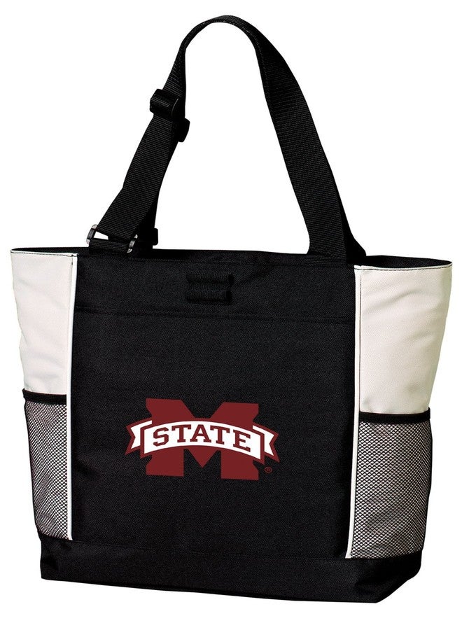 Broad Bay Mississippi State Bulldogs Tote Bags Mississippi State University Totes Beach Pool Or Travel - Image 1