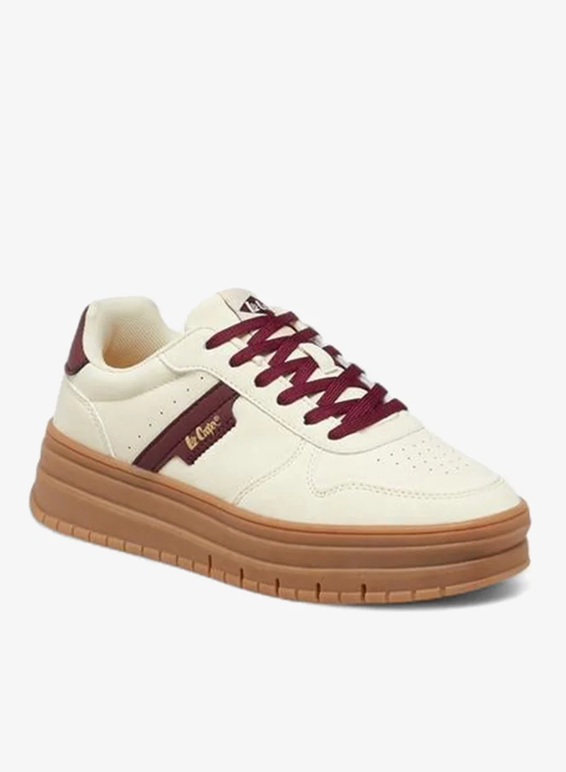 Lee Cooper Women's Perforated Lace-Up Sneakers