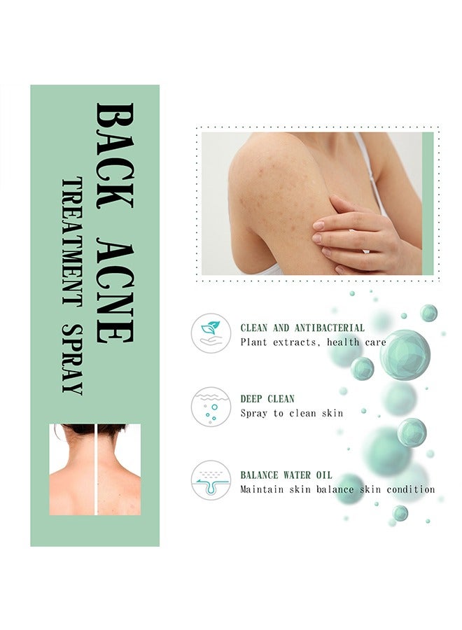 Jaysuing Back Acne Treatment Spray, 2% Salicylic Acid Spray, Body Acne Treatment with Herbal Formula, Body Acne Spray, Tea Tree Oil Spray, Acne Treatment For Teens, Back Acne 120ml - Image 5