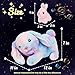Hopearl LED Musical Stuffed Bunny Light up Singing Plush Toy Playset Mommy Rabbit with 3 Baby Bunnies in her Tummy Adjustable Volume Lullaby Animated Soothe Gifts for Kids Toddler Girls Rainbow 12 - Image 4