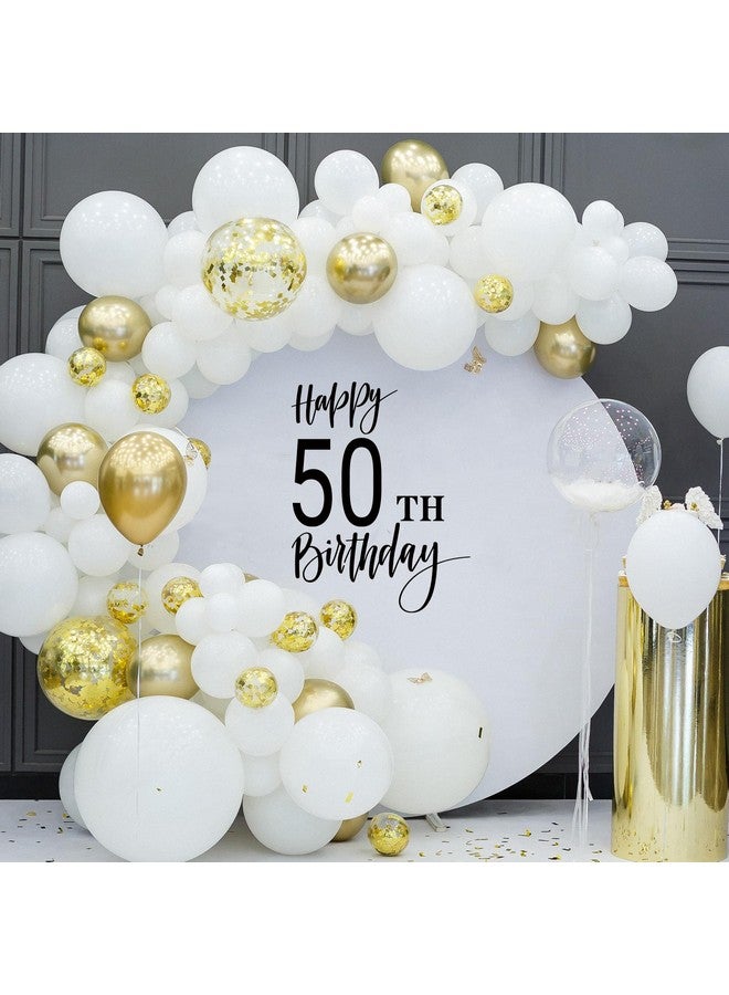 تاوباري ملصق حفل عيد ميلاد سعيد الخمسين من TaoBary، حروف خلفية قابلة للتقشير واللصق، عيد ميلاد سعيد لديكور قوس البالونات، لافتة حفل، ديكور حائط - Image 5