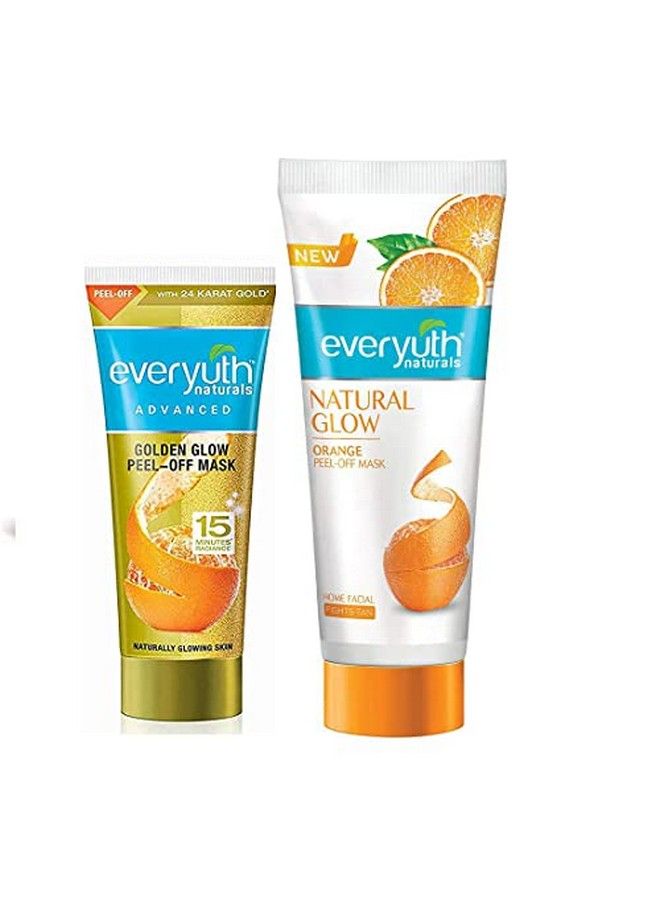 Everyuth Advanced Orange Peeloff Mask 90Gm And Golden Glow Peeloff Mask 50Gm Combo Pack - Image 1