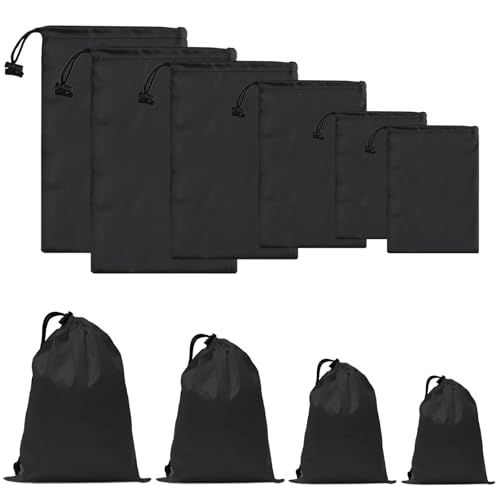 iMucci 6Pcs Drawstring Bags sack Nylon Bag ditty bag for Gym Traveling, Hiking, Yoga, Shopping… - Image 1