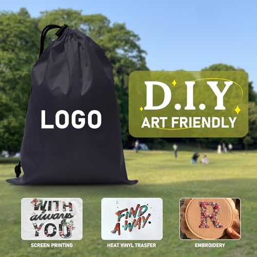 iMucci 6Pcs Drawstring Bags sack Nylon Bag ditty bag for Gym Traveling, Hiking, Yoga, Shopping… - Image 3