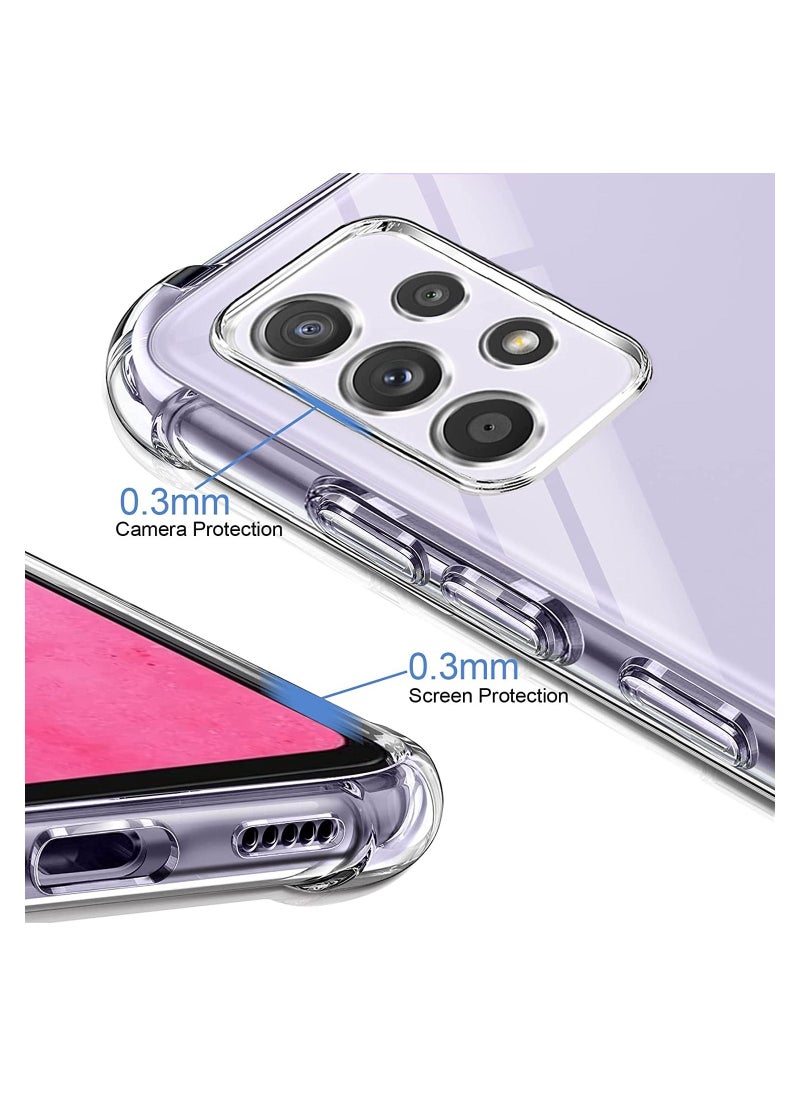 Galaxy A33 5G Clear Cover Case soft TPU Transparent Back Protective Case shock Absorbent Reinforced Corner for Galaxy A33 5G