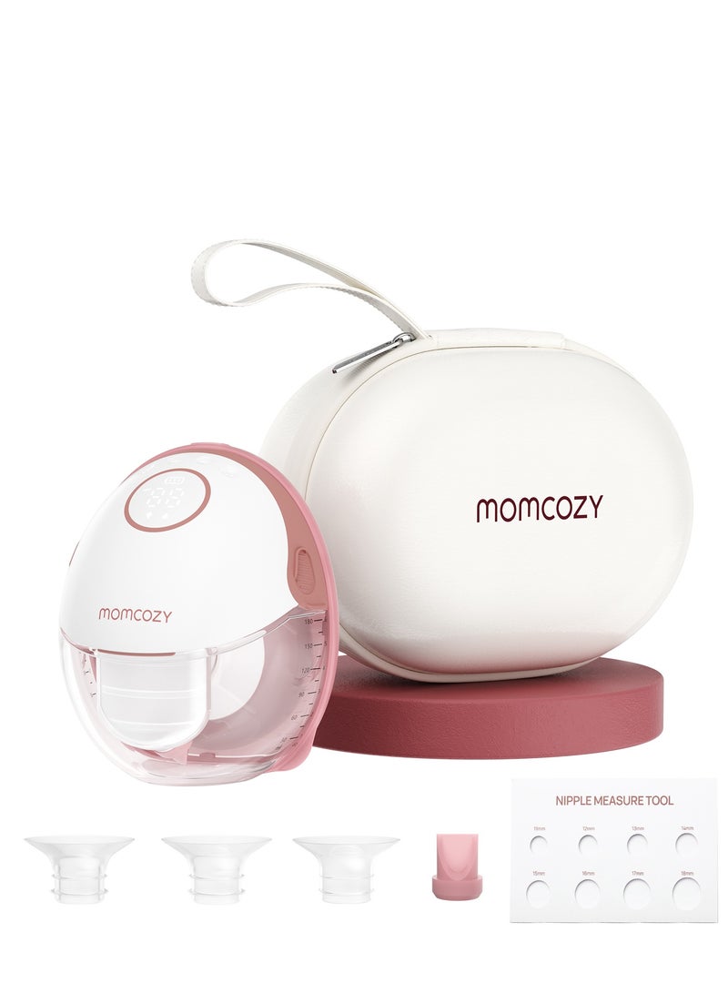 Momcozy Breast Pump Hands-Free Mobile Style M6, DoubleFit Flange More Fit & Discreet with 3 Modes & 9 Levels, 24mm - Image 1
