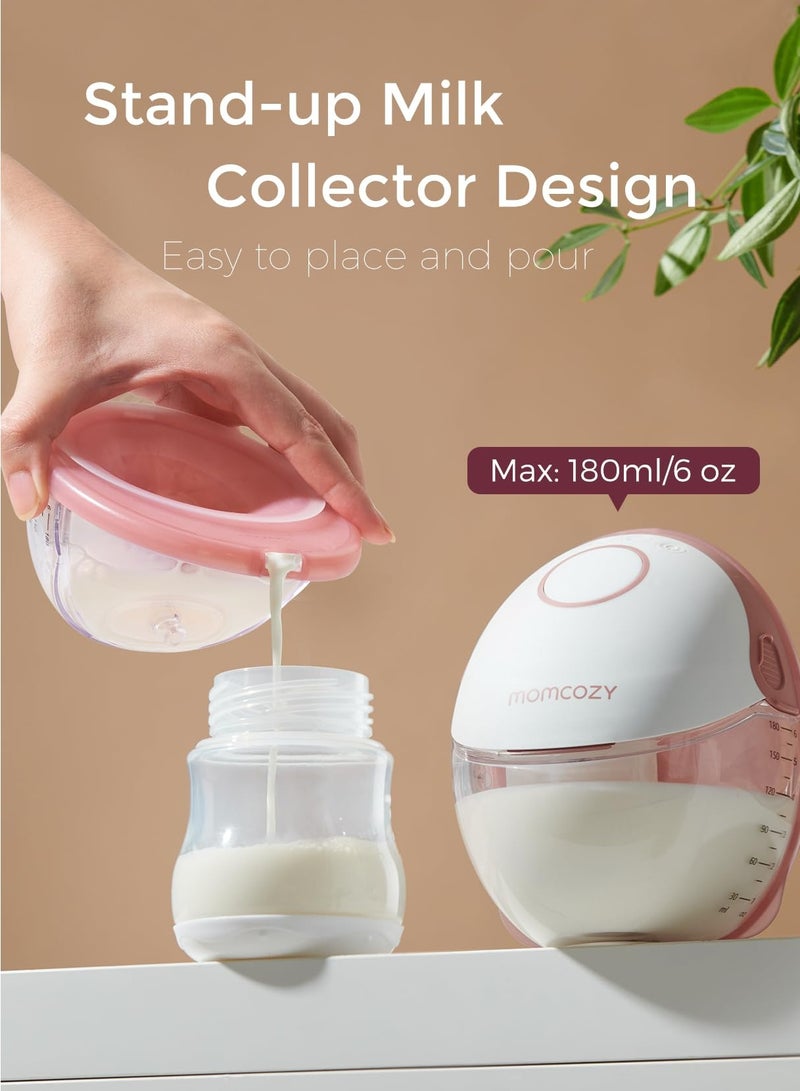 Momcozy Breast Pump Hands-Free Mobile Style M6, DoubleFit Flange More Fit & Discreet with 3 Modes & 9 Levels, 24mm - Image 5