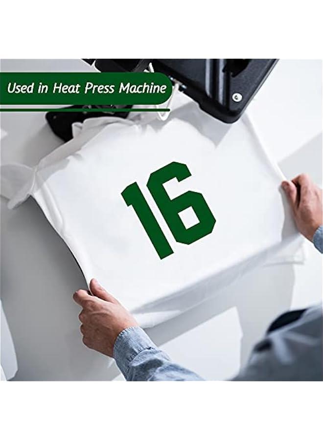 Arabest 22 Pieces Iron on Numbers T Shirt Heat Transfer Numbers 0 to 9 Jersey Numbers Soft Iron on Numbers for Team Uniform Sports T Shirt Football Basketball Baseball (Green,8 Inch)  - Image 5