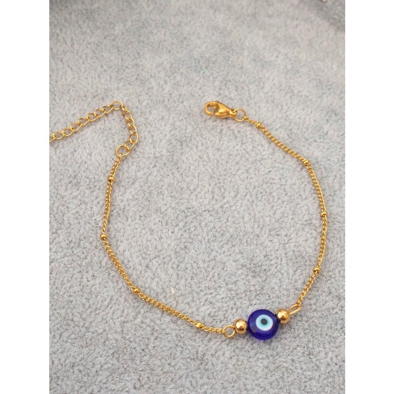1pc Blue Evil Eye Women's Delicate Bracelet - Image 5